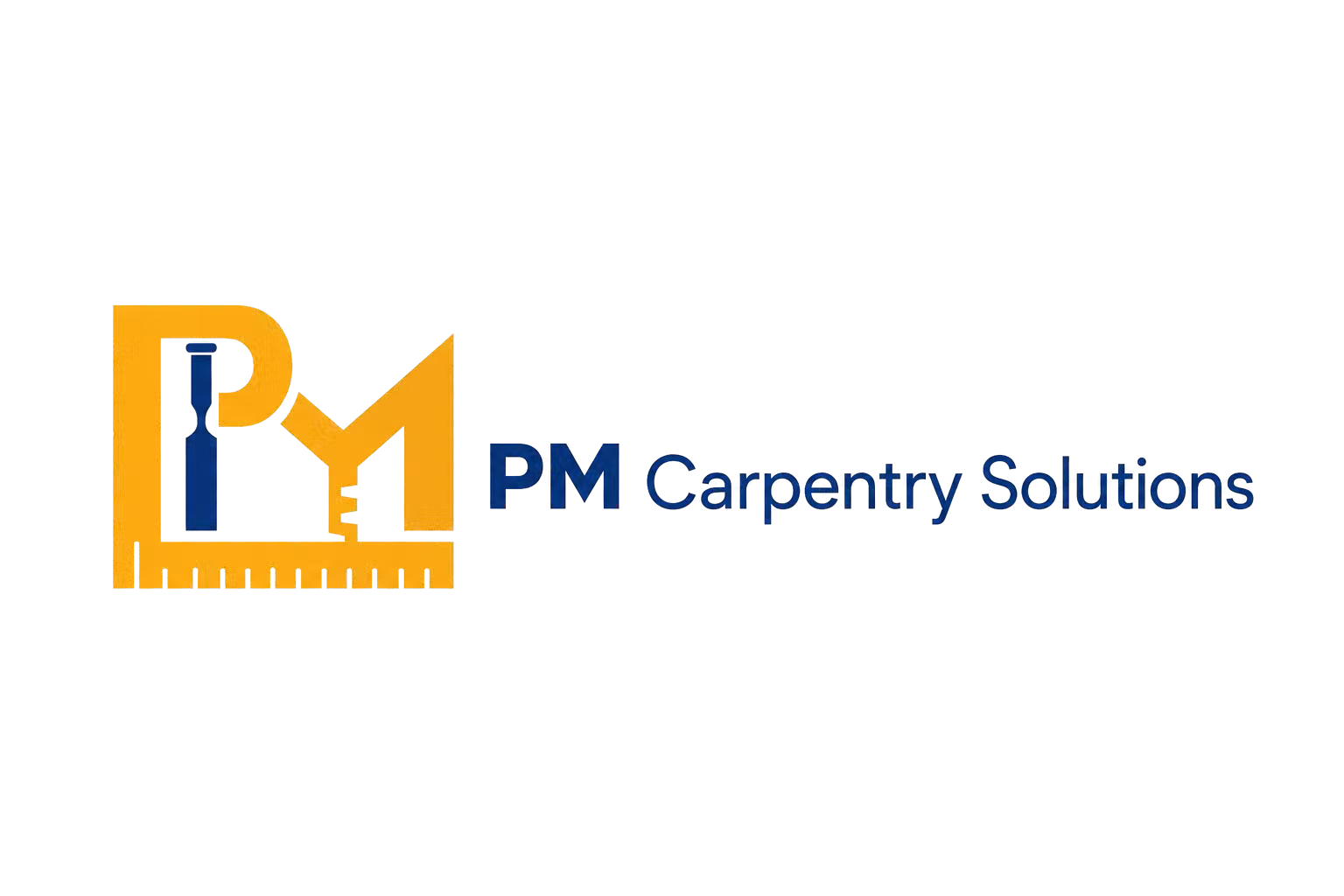 pm carpentry solutions logo upscaled transparent